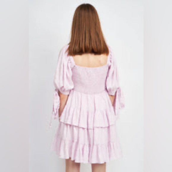 Moonpenny Adara Mini Dress in Lilac Purple - Picture 3 of 6